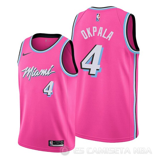 Camiseta Kz Okpala #4 Miami Heat Earned 2019-20 Rosa - Haga un click en la imagen para cerrar